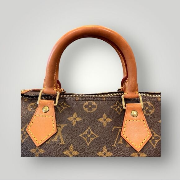 Louis Vuitton Brown Speedy Monogram Handbag - Picture 9 of 11